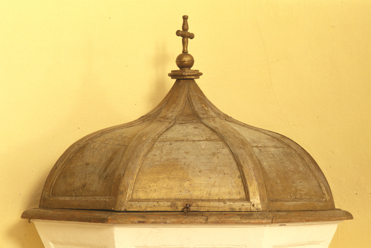 coperchio del fonte battesimale - bottega pesarese (sec. XVIII)