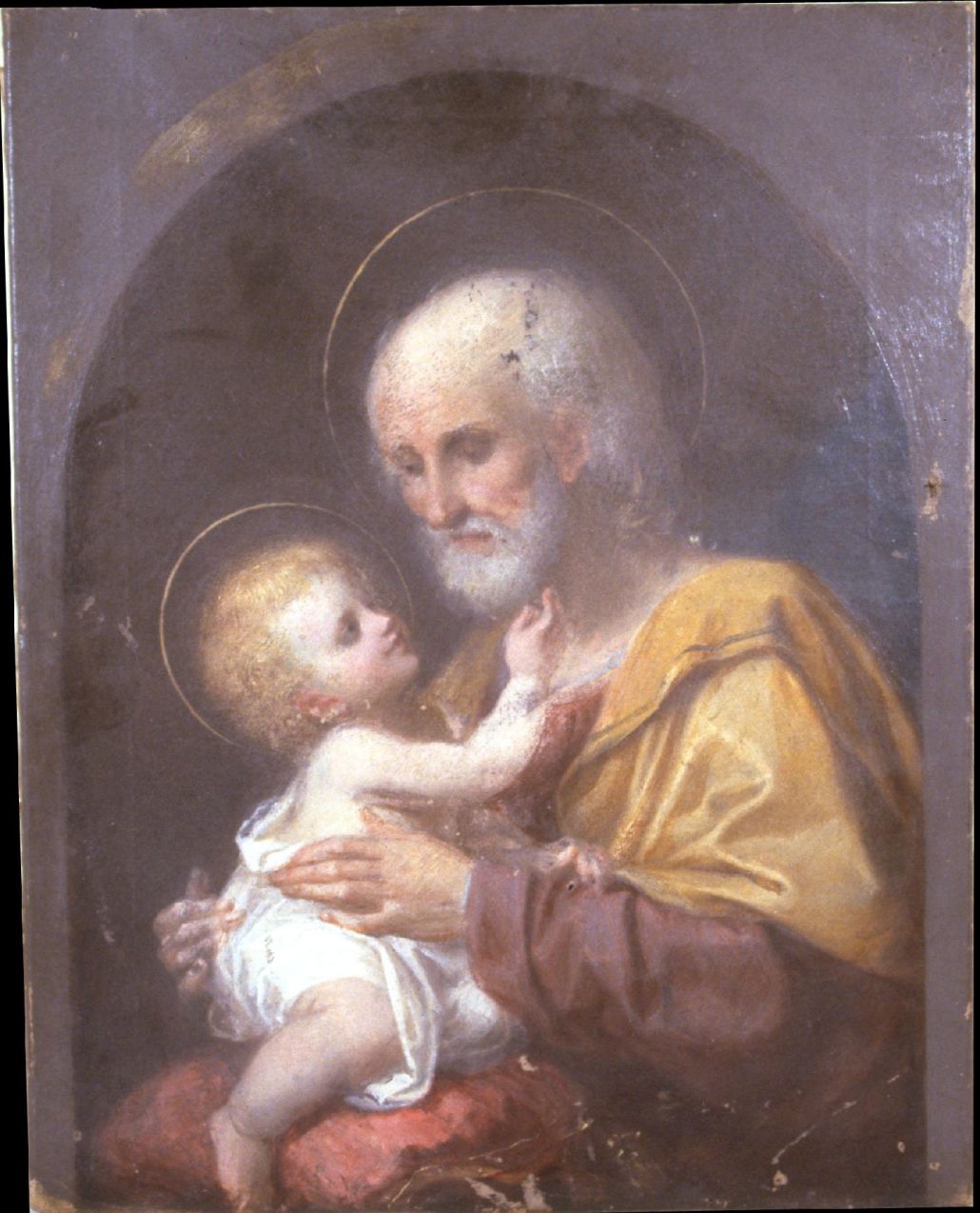 San Giuseppe e Gesù Bambino (dipinto) - ambito pesarese (ultimo quarto sec. XIX)
