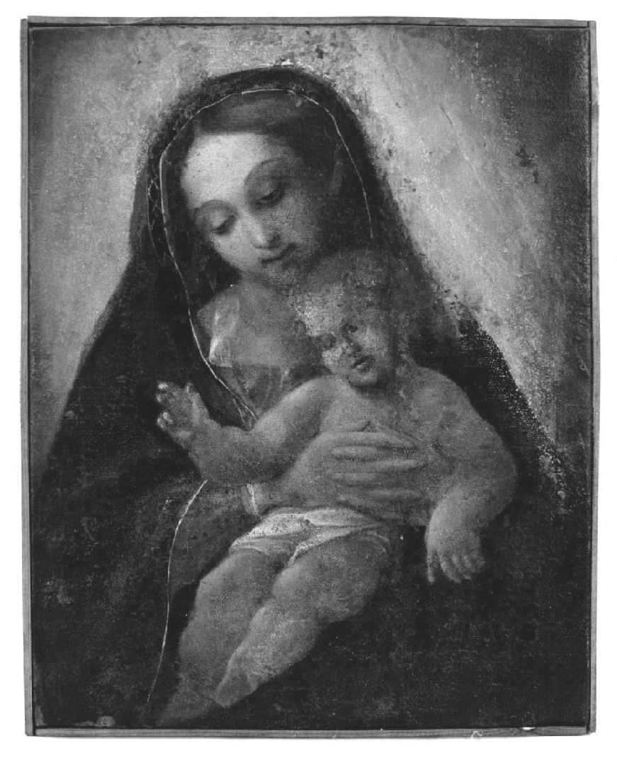 Madonna con Bambino (dipinto) di Fiori Federico detto Barocci (inizio sec. XVII)