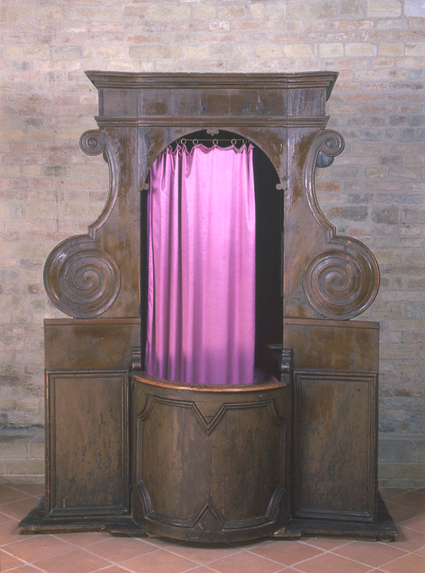 confessionale - bottega marchigiana (seconda metà sec. XVIII)
