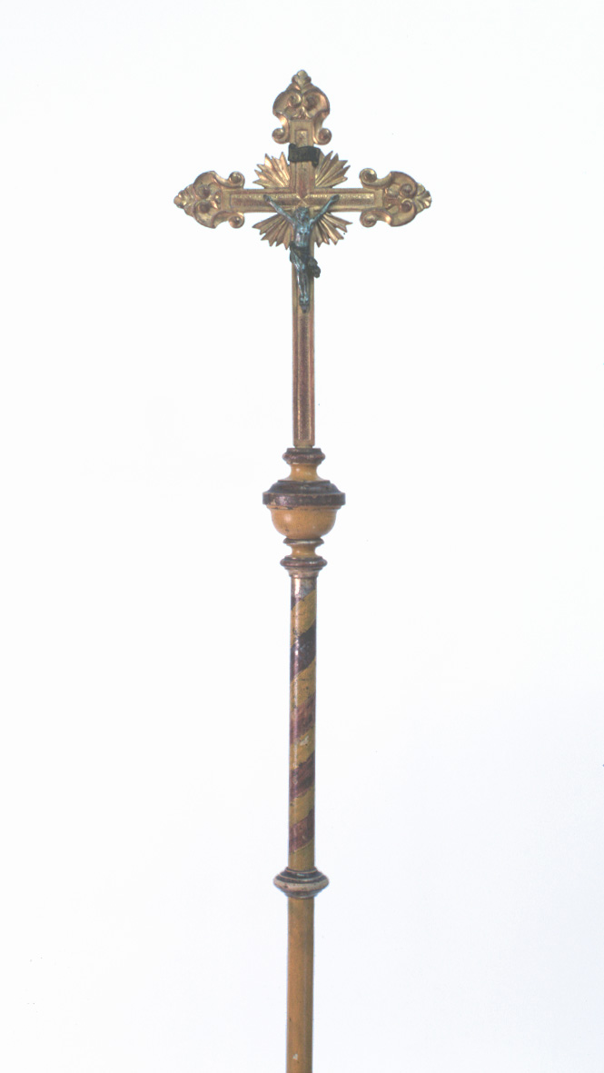 croce processionale - bottega marchigiana (seconda metà, inizio sec. XIX, sec. XX)