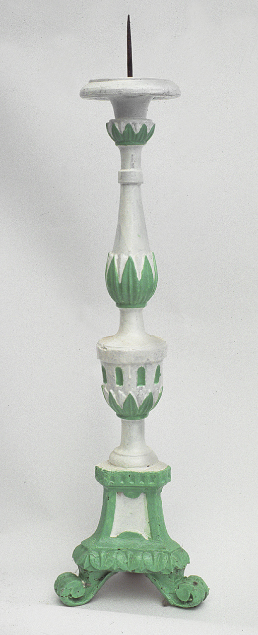 candelabro, coppia - bottega pesarese (sec. XIX)
