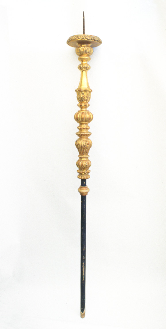 candelabro portatile, coppia - bottega marchigiana (sec. XIX)