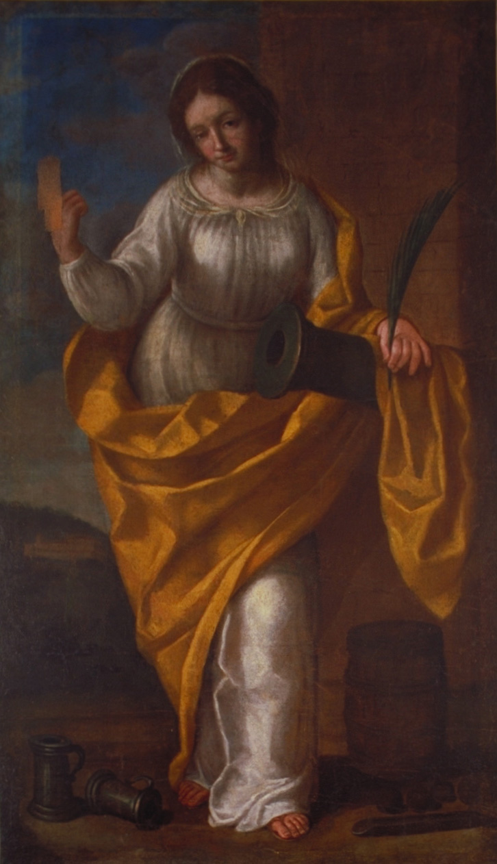 Santa Barbara (dipinto) di Venanzi Giovanni (sec. XVII)