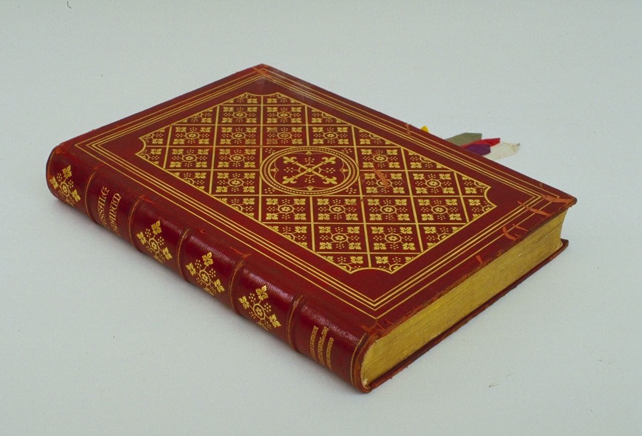 coperta di libro - bottega italiana (sec. XIX)