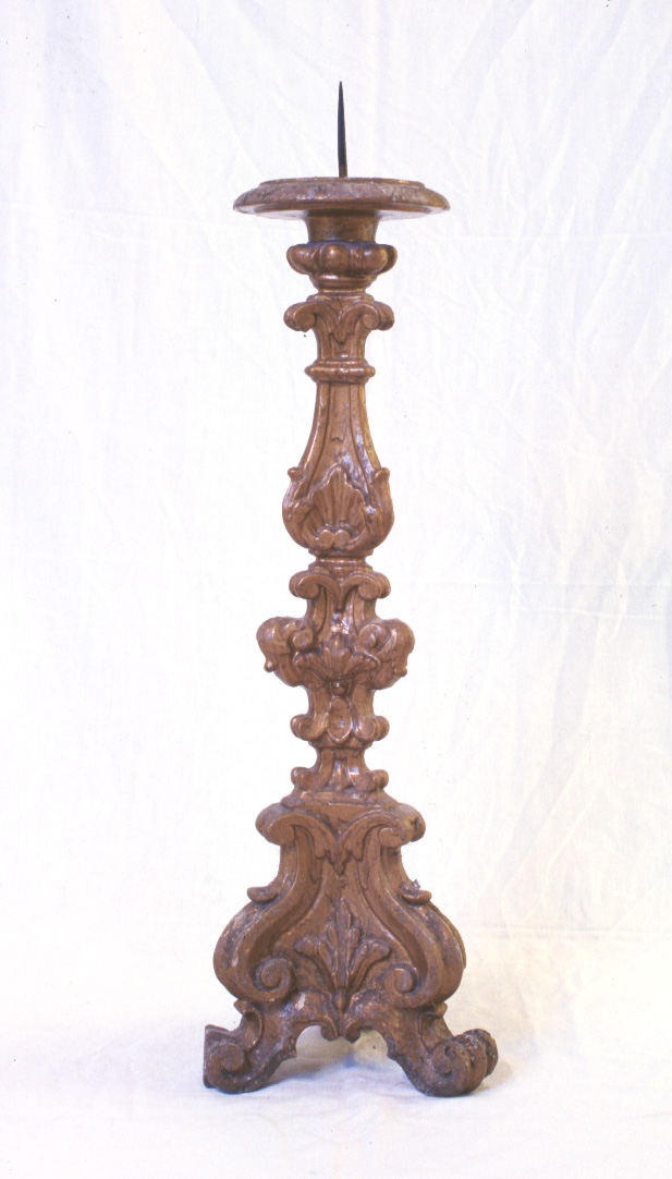 candelabro, serie - bottega marchigiana (metà sec. XVIII)
