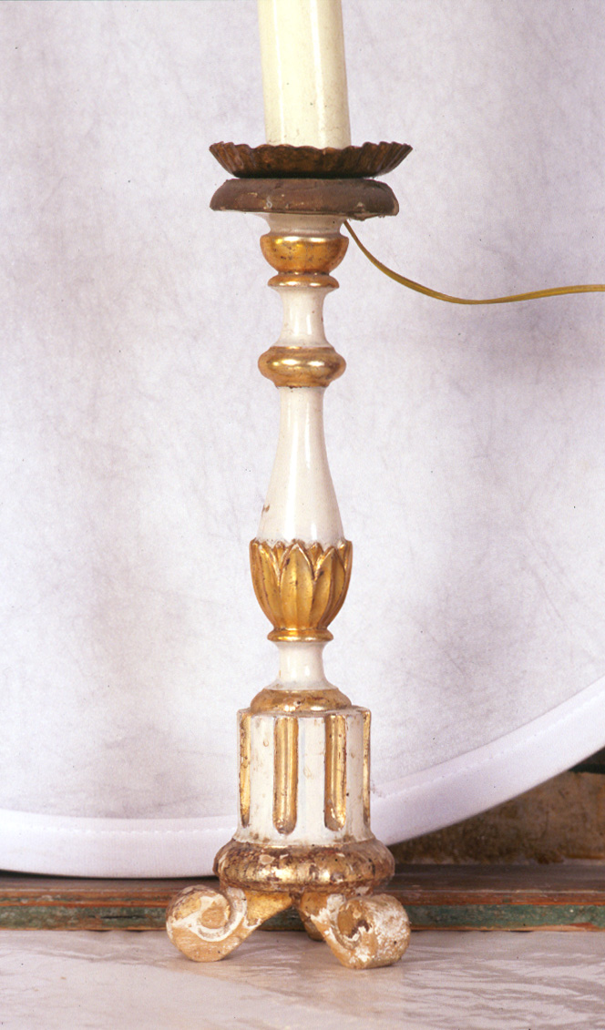 candeliere, coppia - bottega pesarese (prima metà sec. XX)