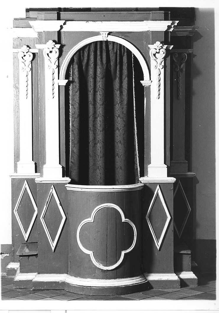 confessionale, coppia - bottega marchigiana (sec. XIX)