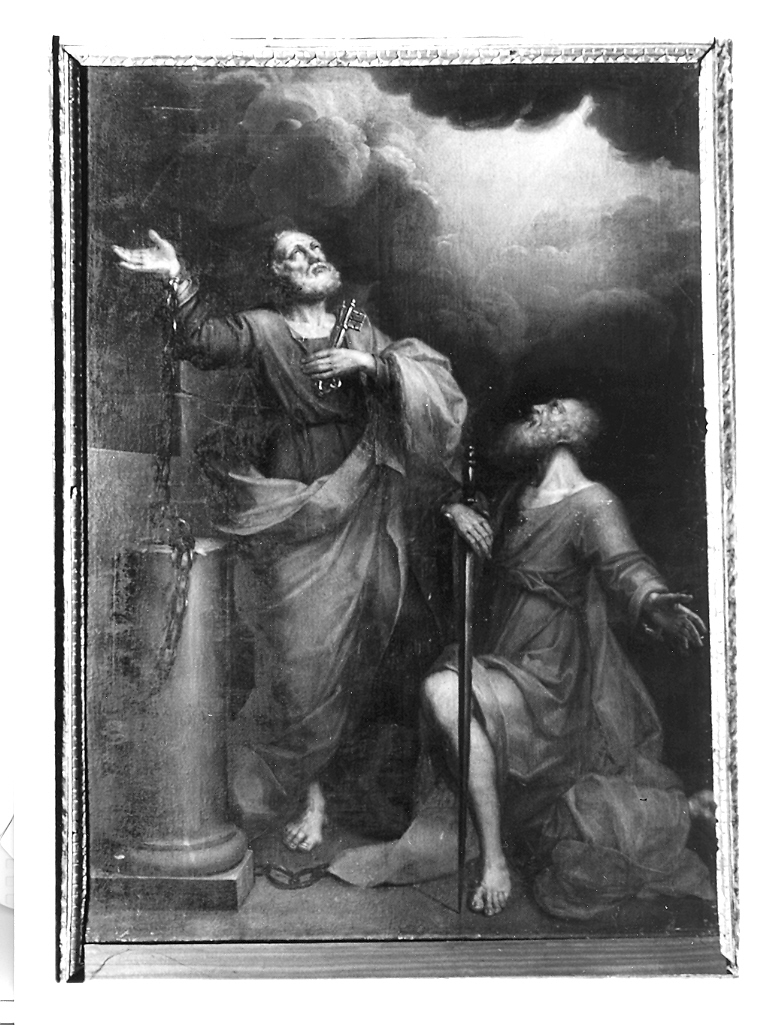 San Pietro e San Paolo (dipinto) di Ceccarini Sebastiano (cerchia) (seconda metà sec. XVIII)