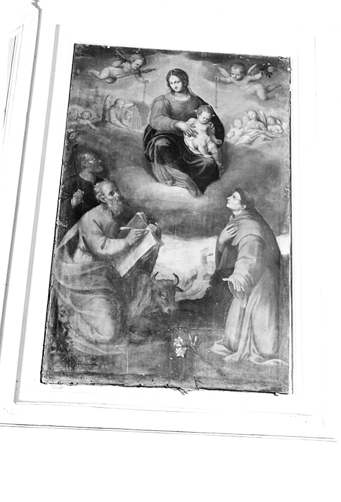 Madonna del Rosario (dipinto) di Cialdieri Girolamo di Bartolomeo (e aiuti) (sec. XVII)