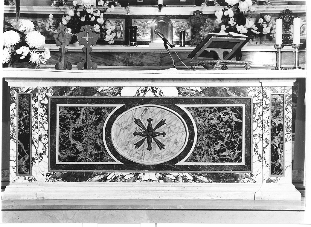 mensa d'altare - bottega marchigiana (sec. XIX)