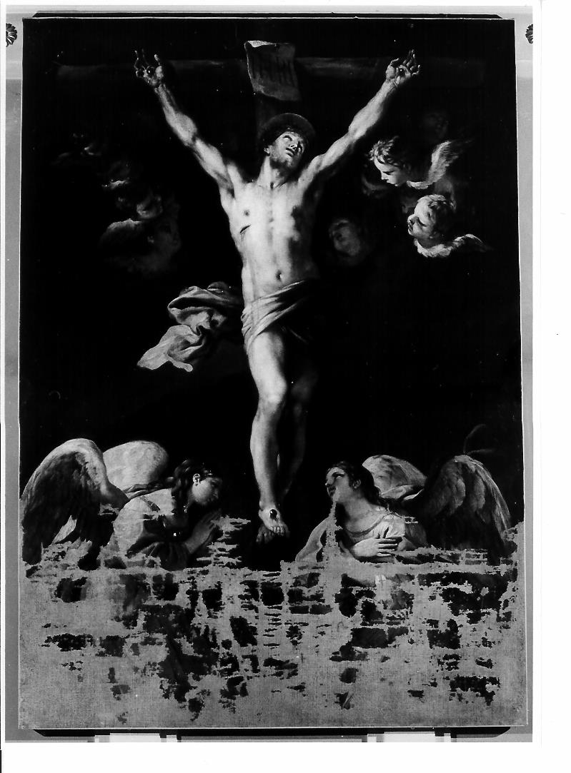 Cristo crocifisso (dipinto) di Giordano Luca (secc. XVII/ XVIII)