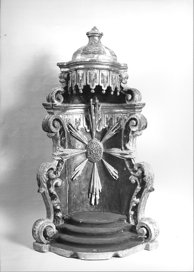baldacchino d'altare - bottega marchigiana (fine/inizio secc. XVII/ XVIII)