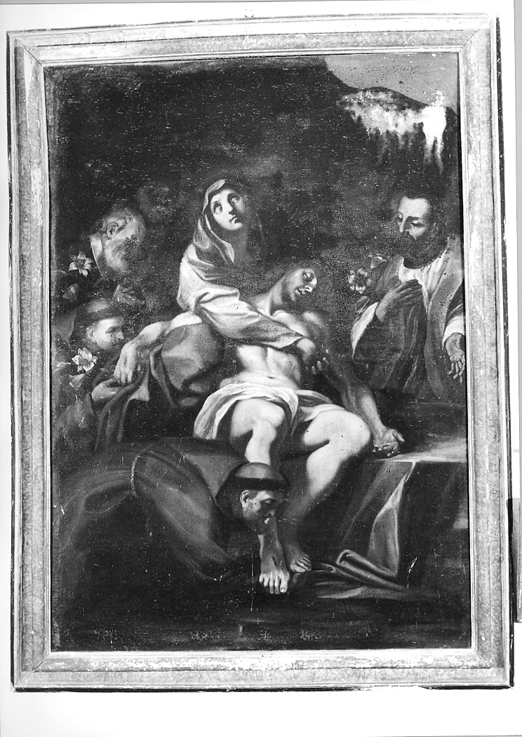 Cristo in pietà (dipinto) - ambito Italia centrale (sec. XVII)