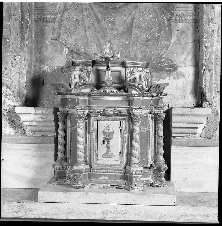 tabernacolo portatile - a tempietto - bottega marchigiana (sec. XVII)