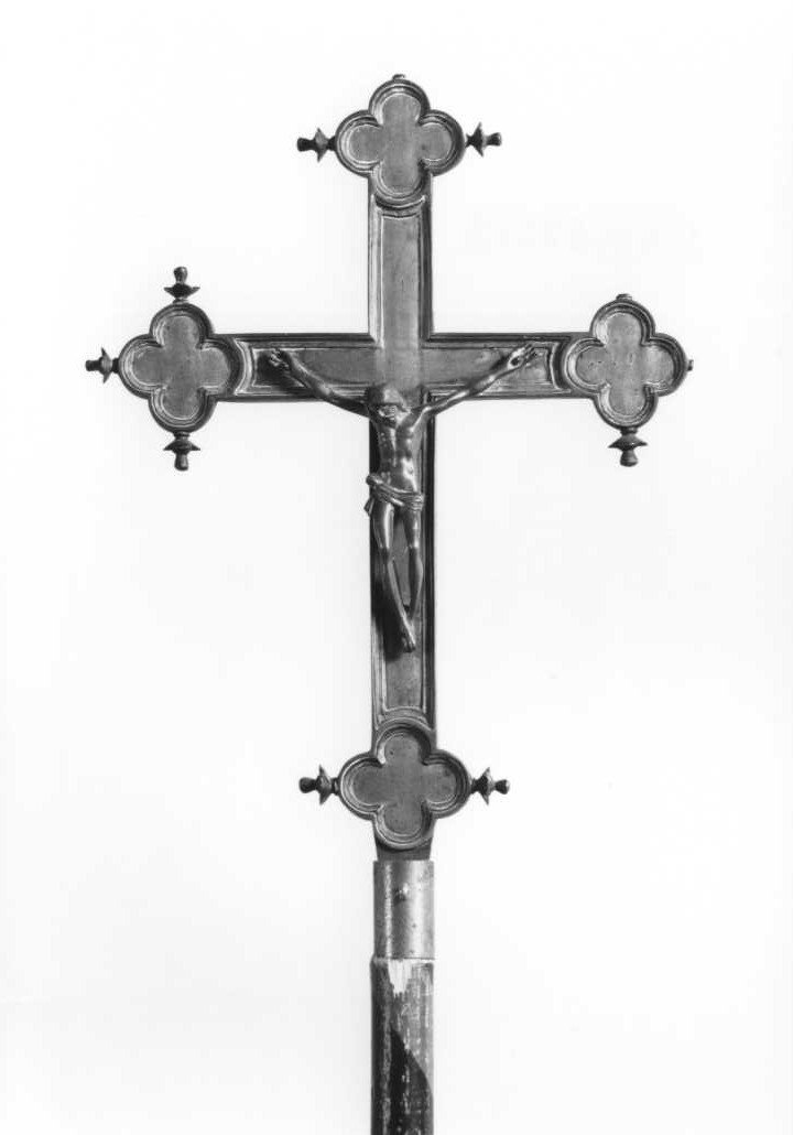croce processionale - produzione marchigiana (prima metà sec. XX)