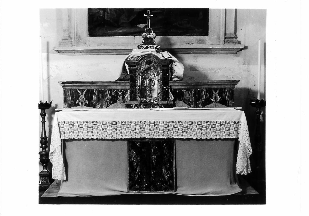 mensa d'altare - bottega marchigiana (fine/inizio secc. XVIII/ XIX)