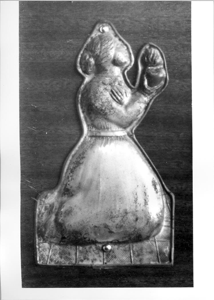 figura femminile (placchetta) - bottega marchigiana (sec. XIX)