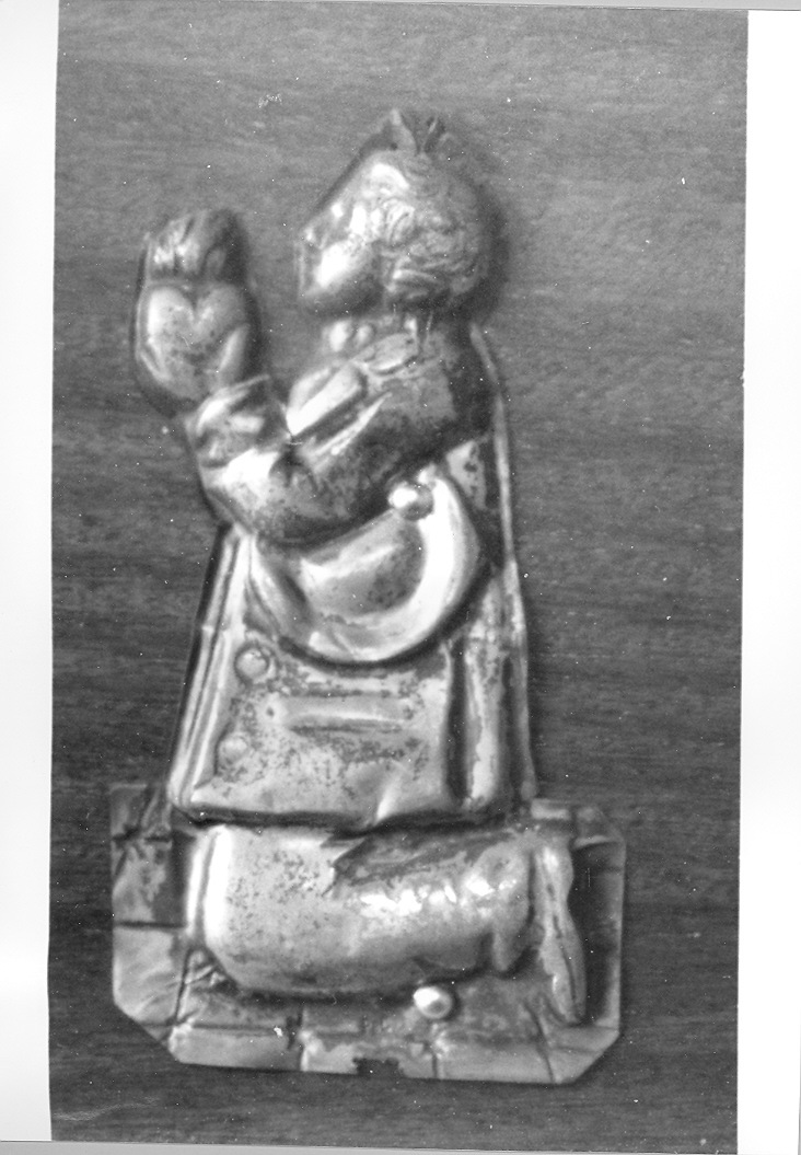 figura maschile (placchetta) - bottega marchigiana (sec. XIX)