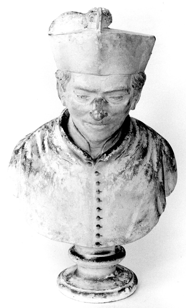 ritratto del canonico Antonio Mazzoli (busto) di Gabucci Giovanni, Bilancioni Guglielmo (inizio sec. XX)