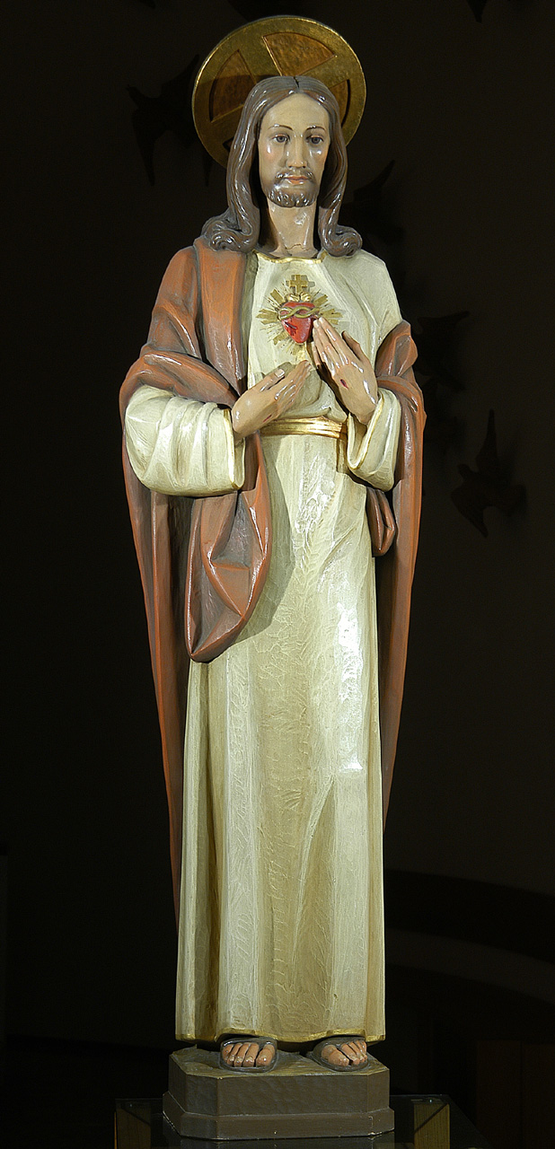 Sacro Cuore di Gesù (scultura) di Mussner Giacomo Vincenzo (sec. XX)