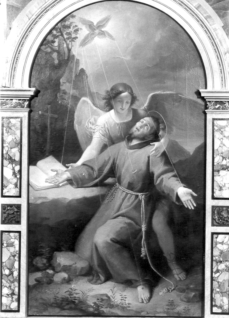 San Francesco d'Assisi riceve le stimmate (dipinto) di Fontana Luigi (seconda metà sec. XIX)