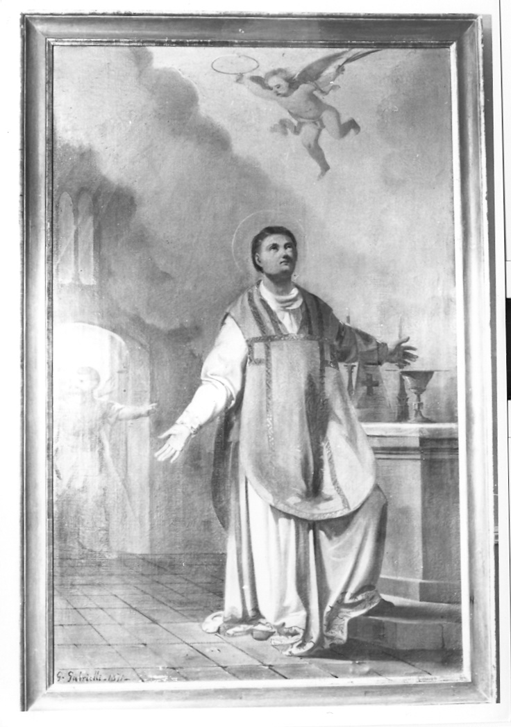 San Carlo Borromeo (dipinto) di Gabrielli Giulio (sec. XIX)