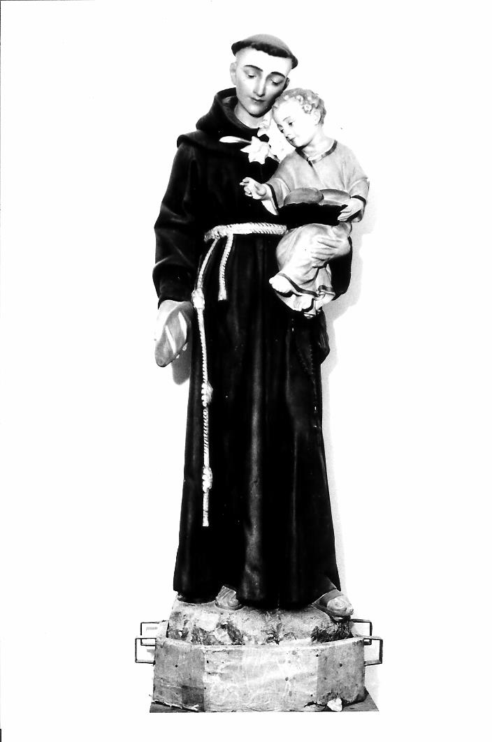 Sant'Antonio da Padova con il bambino (statua) - bottega marchigiana (prima metà sec. XX)