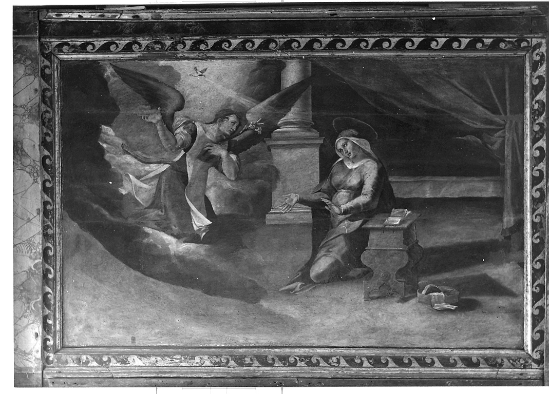 Annunciazione (dipinto) di De Magistris Simone (attribuito) (fine/inizio secc. XVI/ XVII)