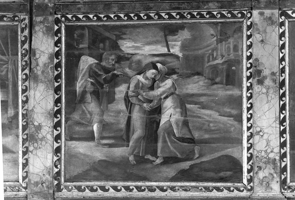 visitazione (dipinto) di De Magistris Simone (attribuito) (fine/inizio secc. XVI/ XVII)