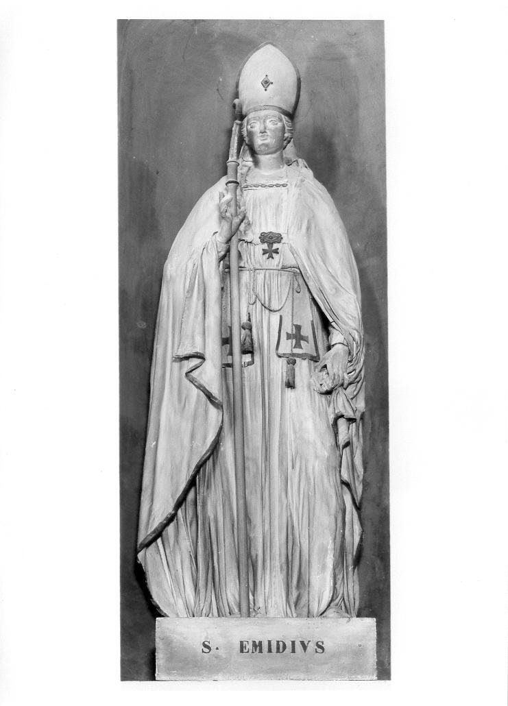 Sant'Emidio vescovo (statua) - ambito marchigiano (sec. XIX)