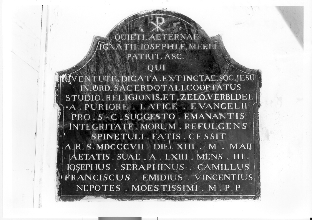 lapide - bottega marchigiana (sec. XIX)
