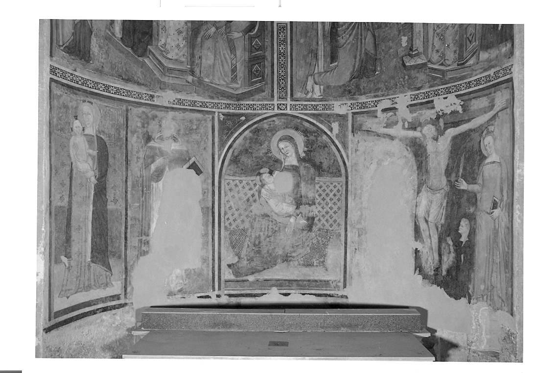 storie di San Tommaso, Madonna con Bambino, crocifissione (dipinto, ciclo) - ambito fabrianese (ultimo quarto sec. XIV)