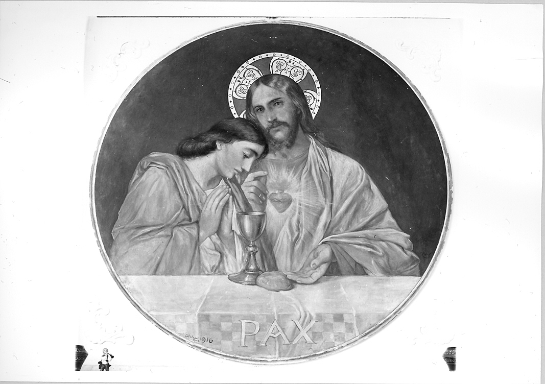 Sacro Cuore di Gesù (dipinto) di De Bacci Venuti Gualtiero (sec. XX)