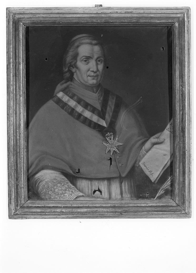 busto ritratto del cardinale Luigi Ercolani (dipinto) - ambito marchigiano (sec. XVIII)