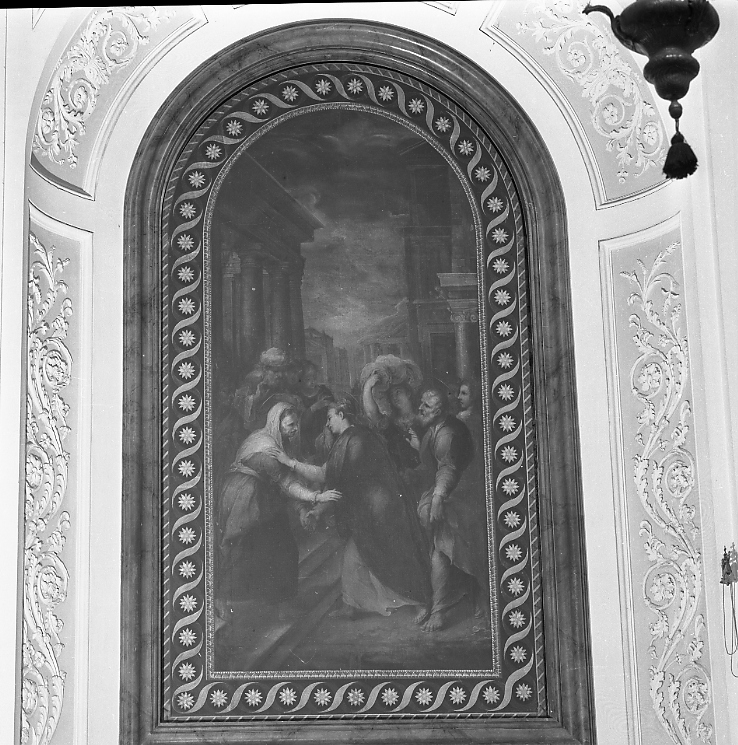 visitazione (dipinto) di Viviani Antonio detto Sordo (attribuito) (fine sec. XVI)