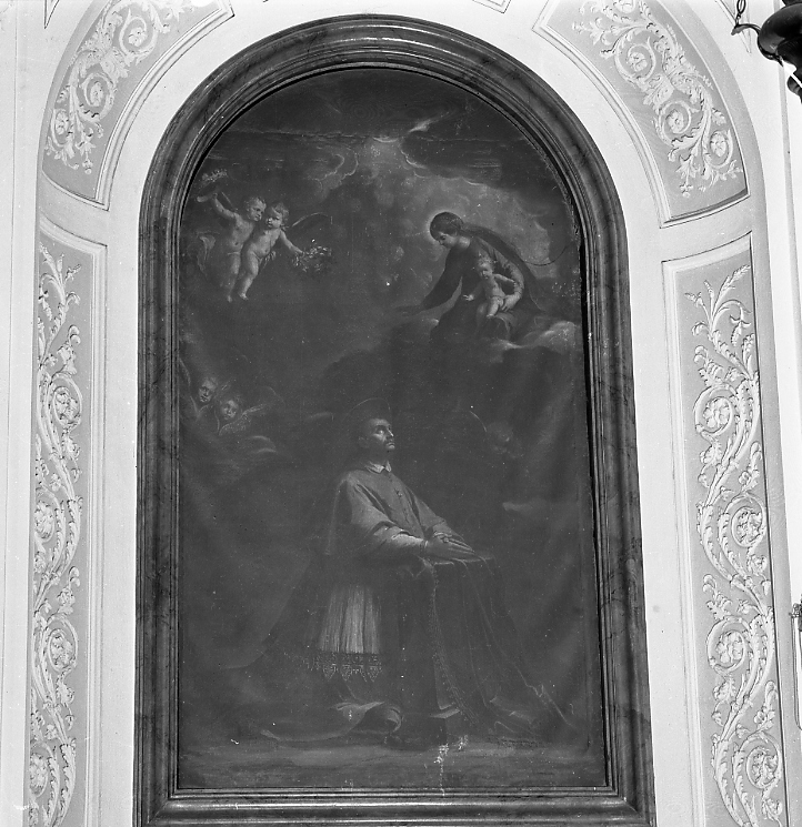 San Carlo Borromeo (dipinto) di Ridolfi Claudio (sec. XVII)