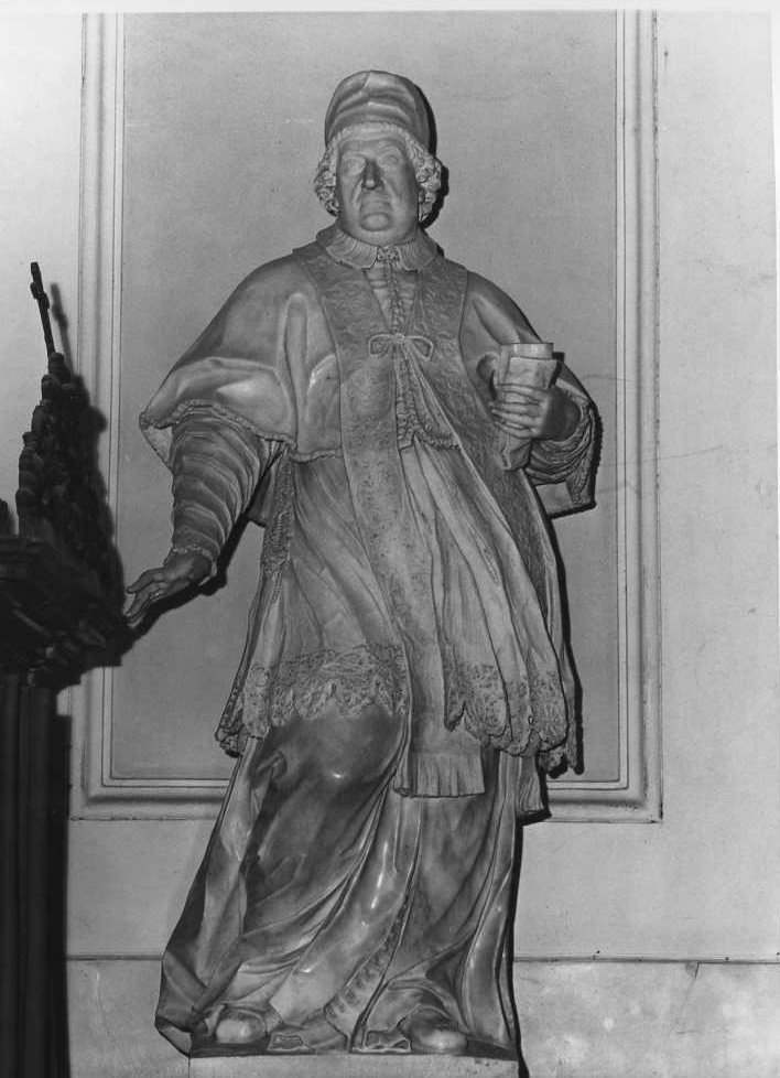 ritratto di papa Clemente XI (scultura, elemento d'insieme) di Cornacchini Agostino (sec. XVIII)
