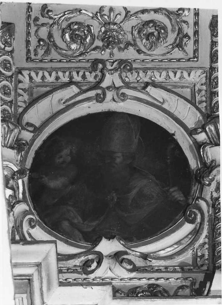 Sant'Agostino (dipinto, elemento d'insieme) di Viviani Antonio detto Sordo (sec. XVI)