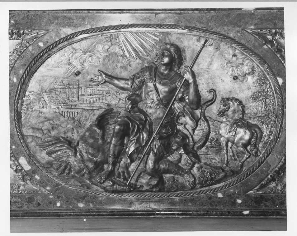 San Crescentino (rilievo, elemento d'insieme) di Rusconi Camillo (sec. XVIII)