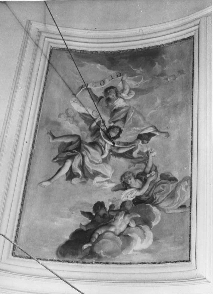 gloria di angeli (dipinto) di Roncalli Carlo (attribuito) (sec. XVIII)