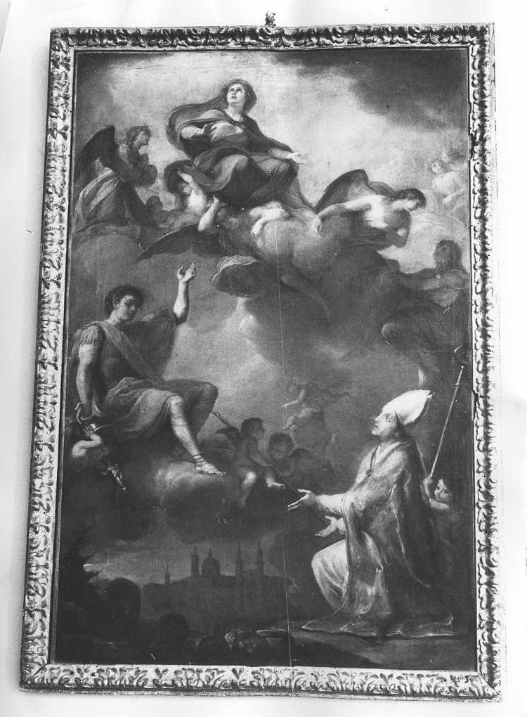 Assunta con San Crescentino ed il Beato Mainardo, Madonna Assunta (dipinto) di Unterberger Cristoforo (sec. XVIII)