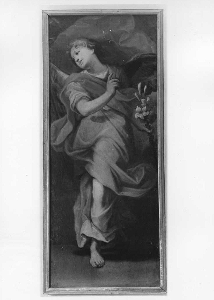 angelo annunciante (dipinto, elemento d'insieme) di Masucci Agostino (sec. XVIII)