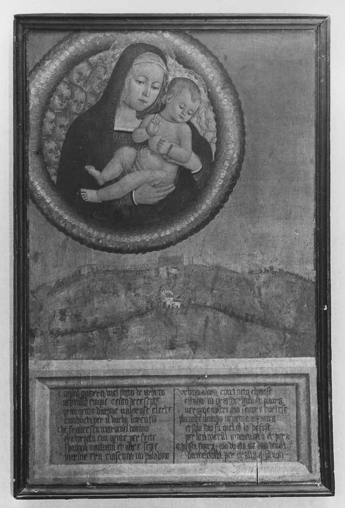 Madonna con Bambino (dipinto) di Viti Timoteo (attribuito) (sec. XVI)