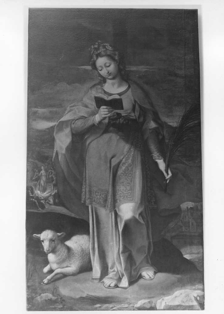 Sant'Agnese (dipinto) di Vitali Alessandro (fine/inizio secc. XVI/ XVII)