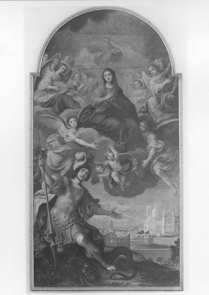 Madonna Assunta e San Crescentino, Madonna Assunta (dipinto) di Cialdieri Girolamo di Bartolomeo (sec. XVII)