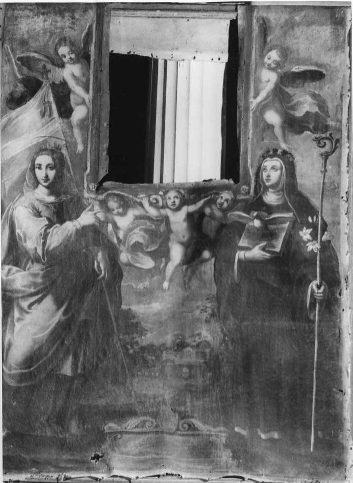 Sant'Orsola e Santa Scolastica (dipinto) di Cialdieri Girolamo di Bartolomeo (attribuito) (sec. XVII)