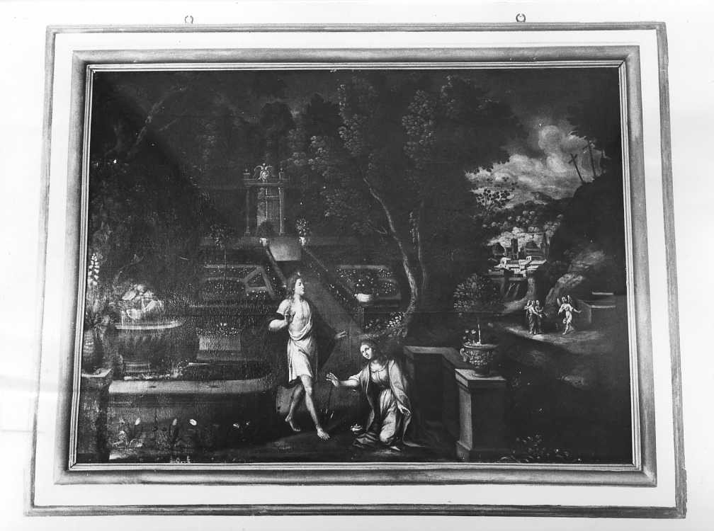 apparizione di Cristo risorto a Santa Maria Maddalena (dipinto, elemento d'insieme) di Patanazzi Alfonso (secc. XVII/ XVIII)