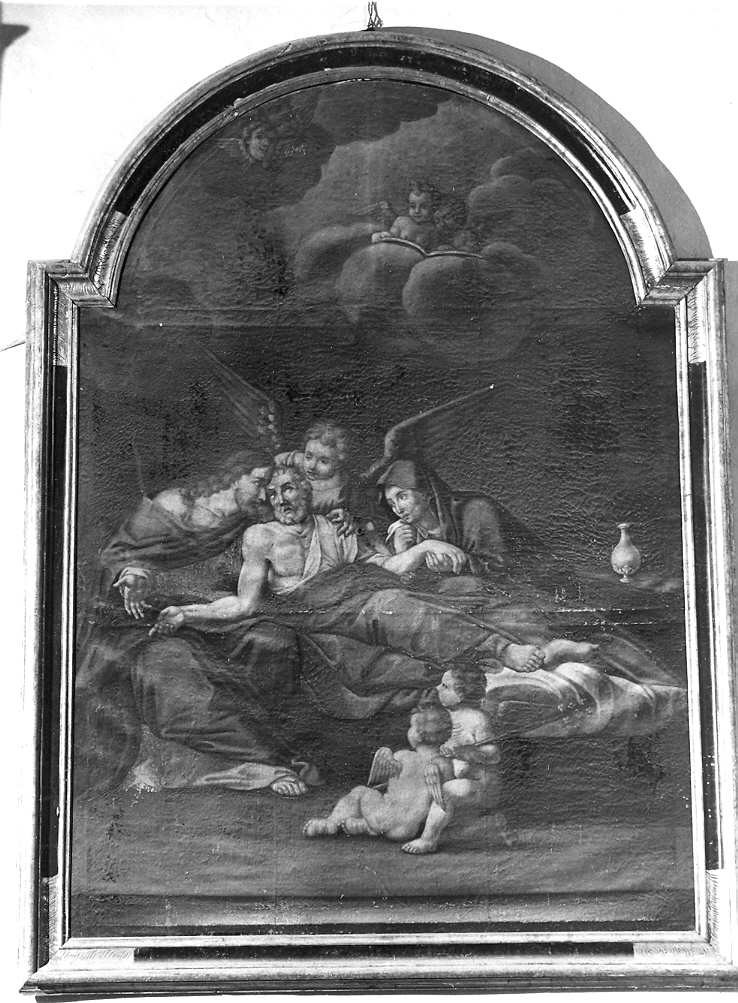 morte di San Giuseppe (dipinto) di Aspri Antonio (sec. XIX)