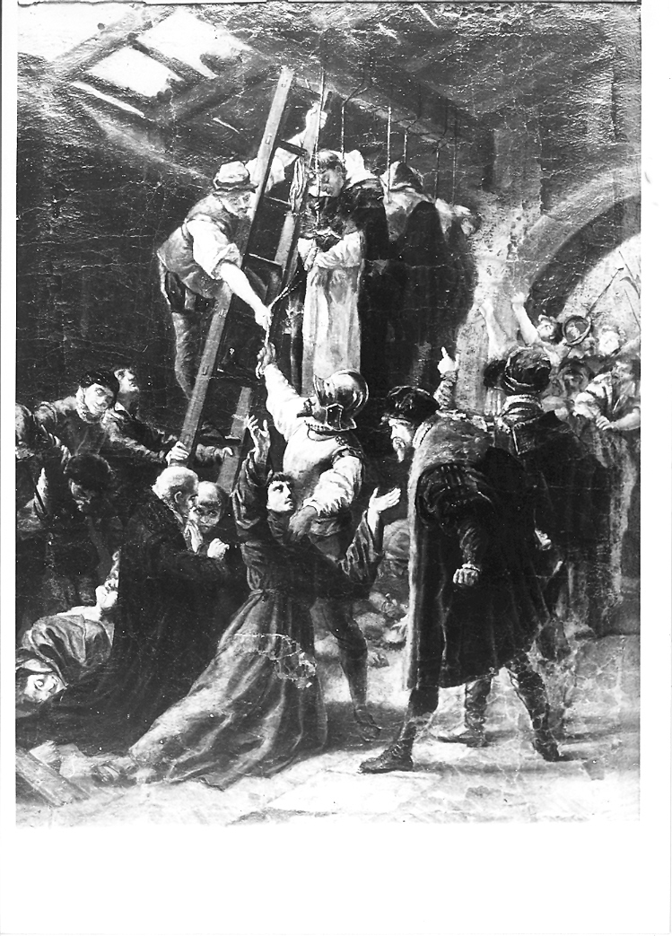 scena di martirio (dipinto) - ambito marchigiano (metà sec. XX)